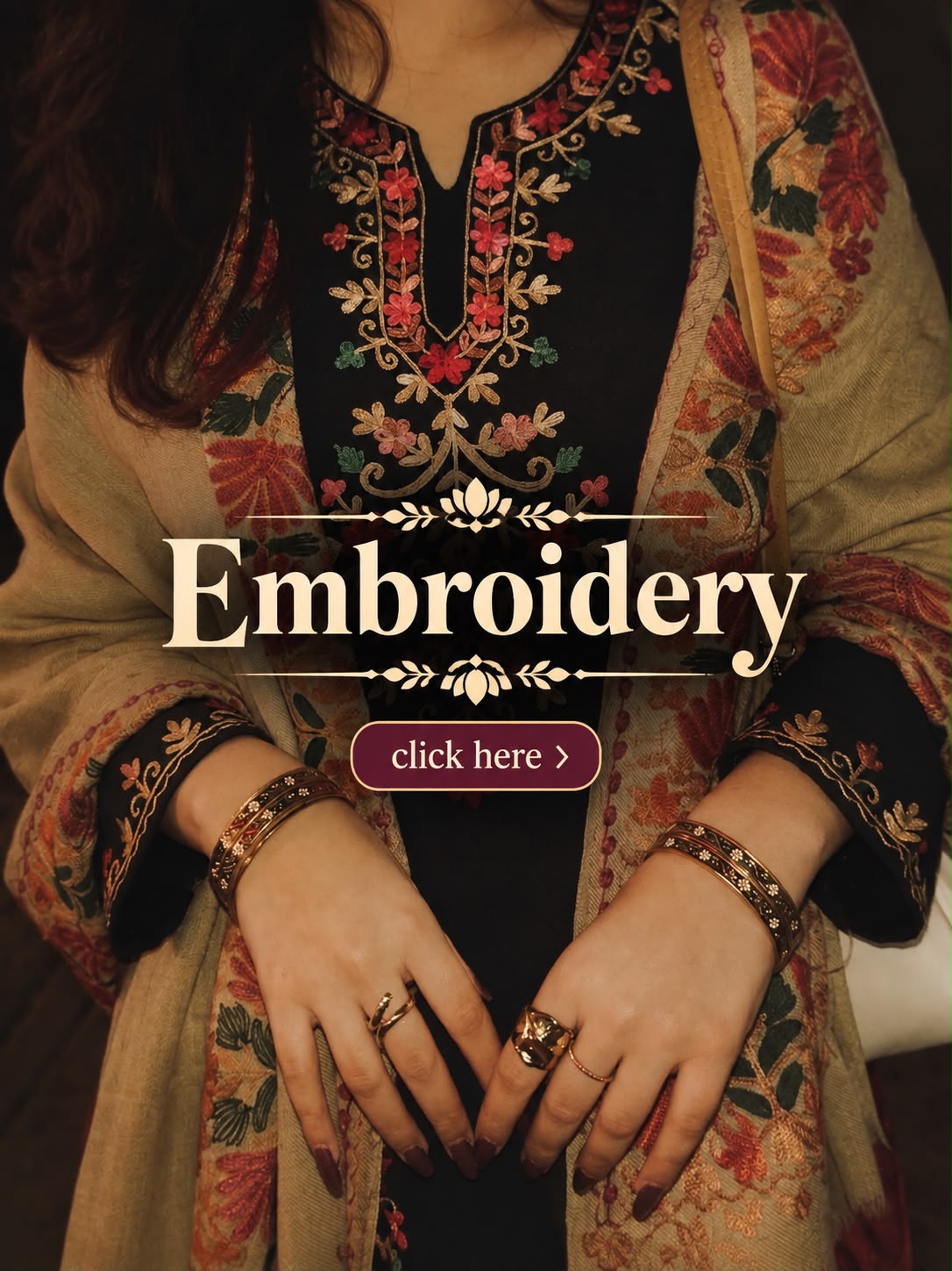 Kashmiri Embroidery Vanita Kurti