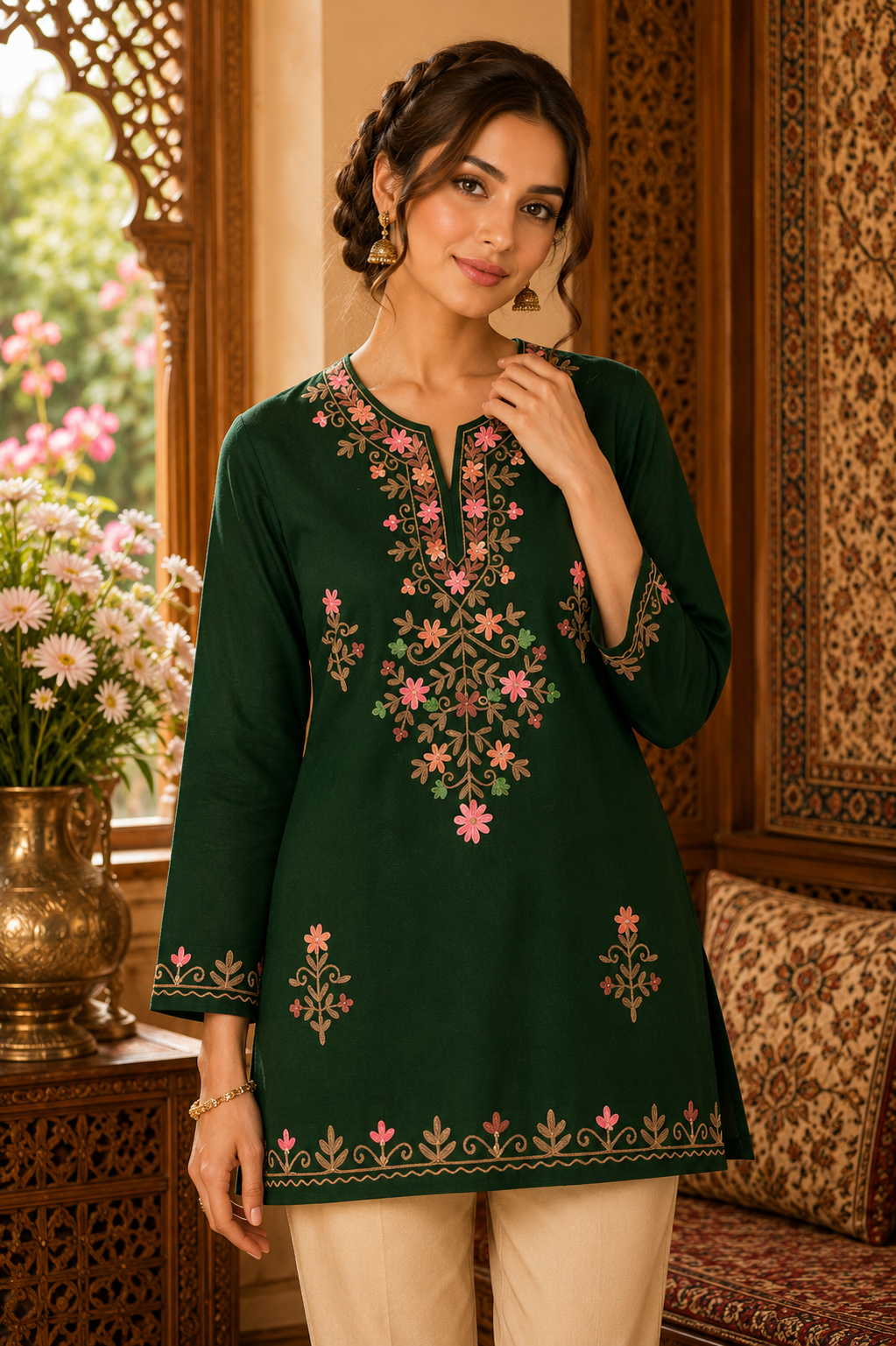 Kashmiri Embroidered Kurta 001