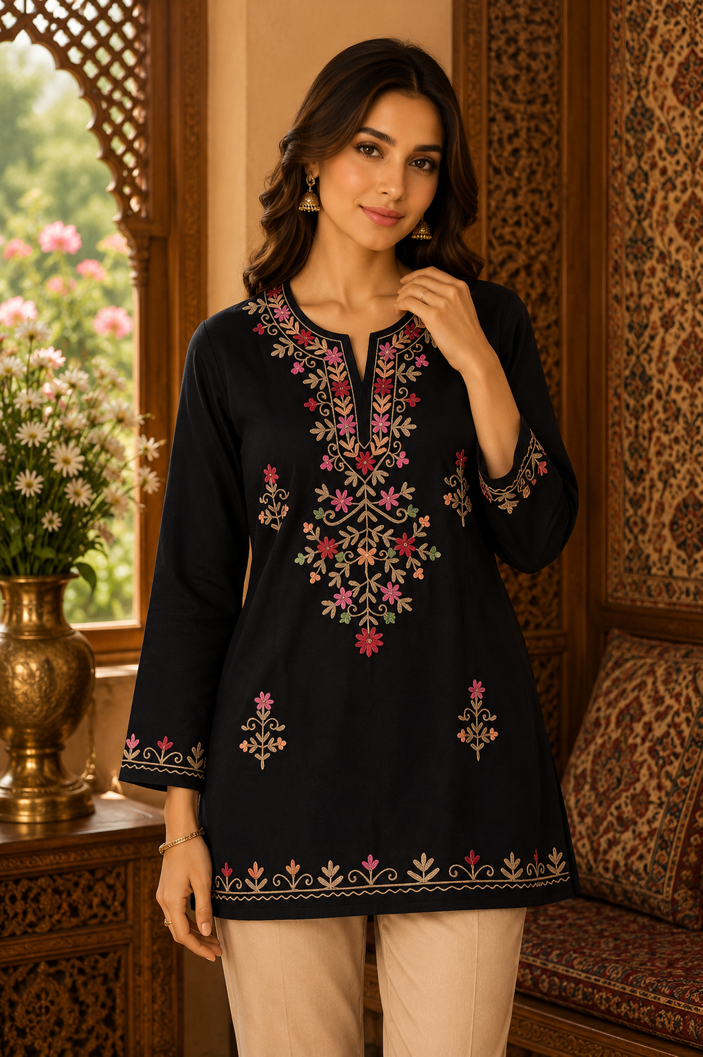 Kashmiri Embroidered Kurta 001