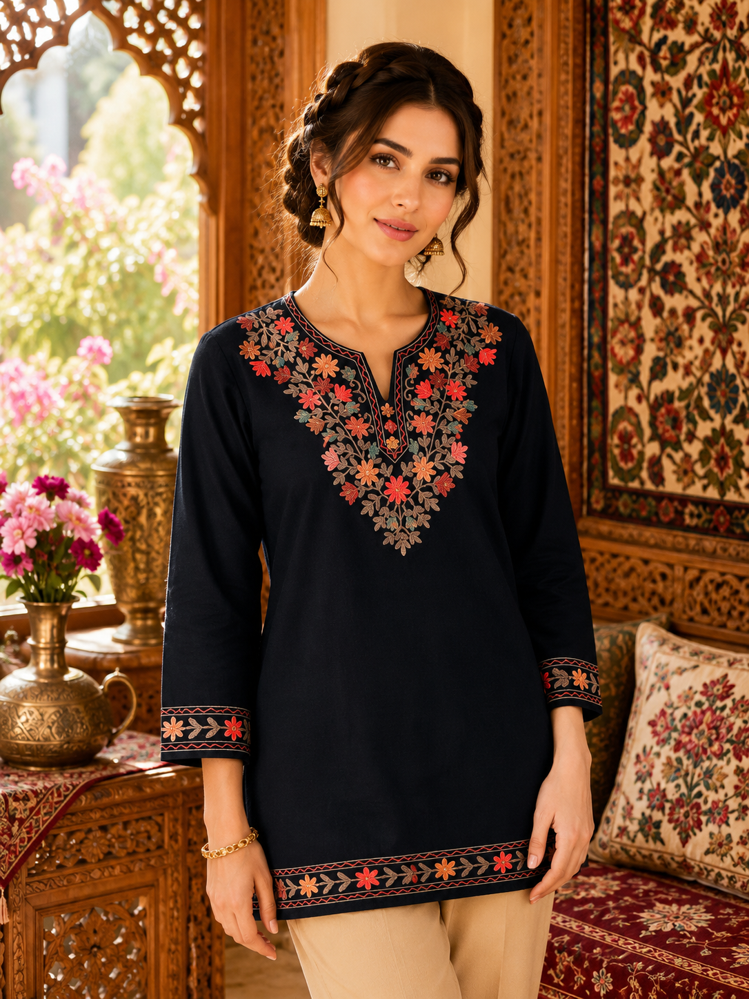 Kashmiri Embroidered Kurta 002