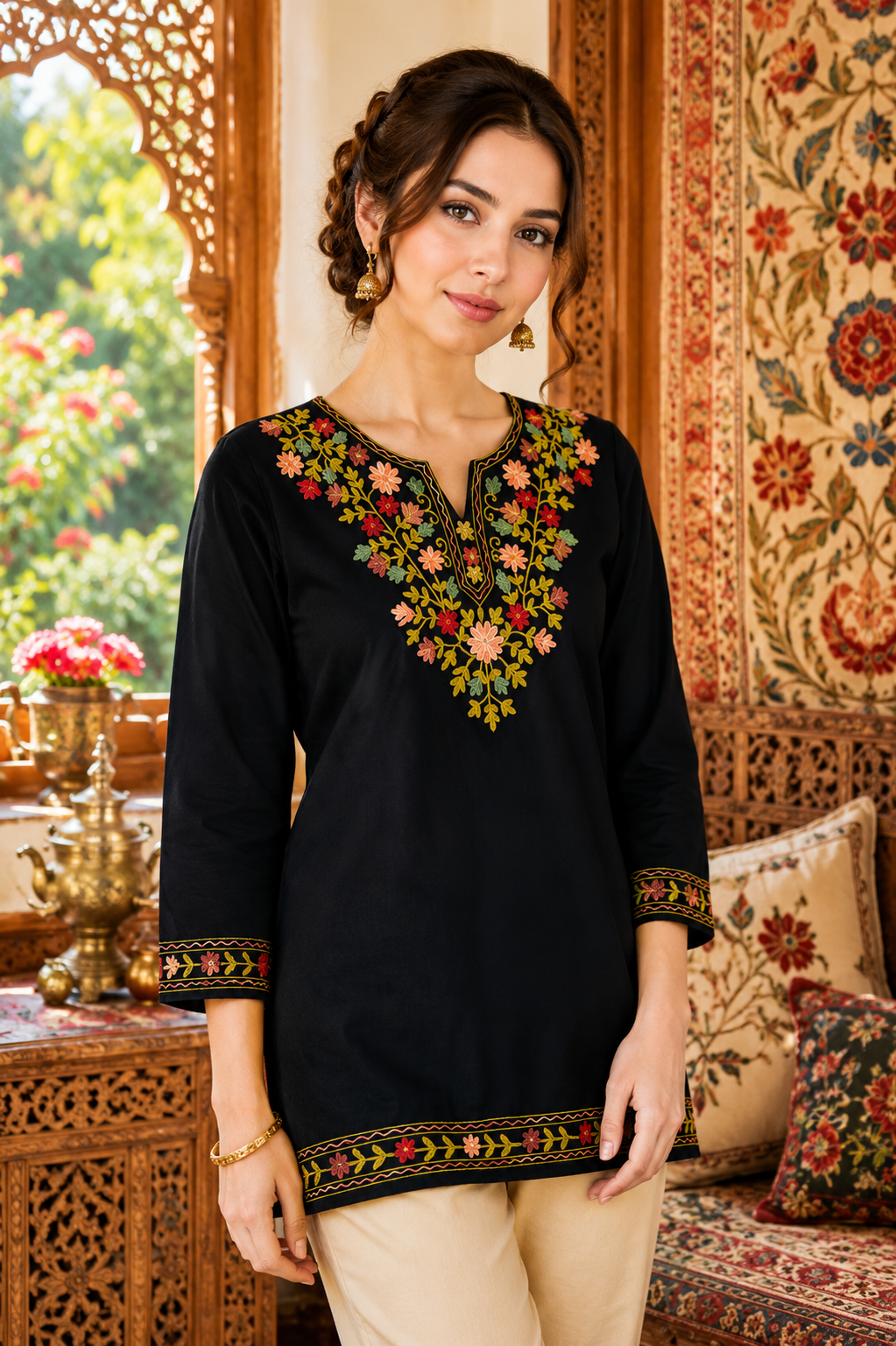 Kashmiri Embroidered Kurta 002