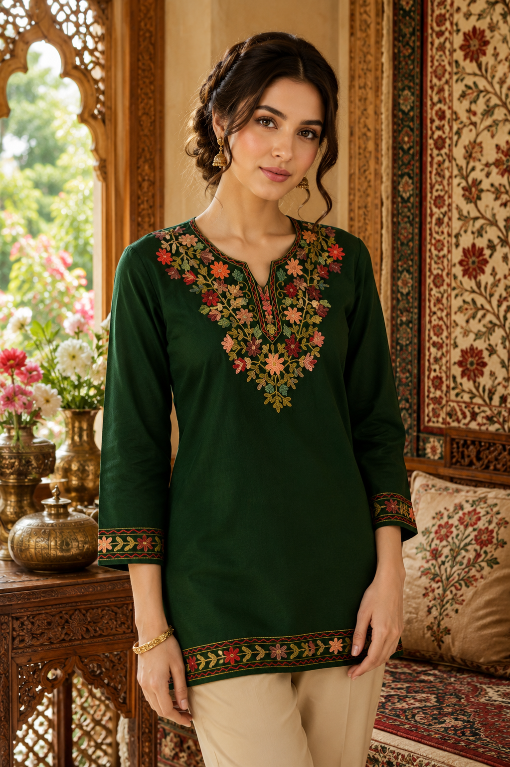 Kashmiri Embroidered Kurta 002
