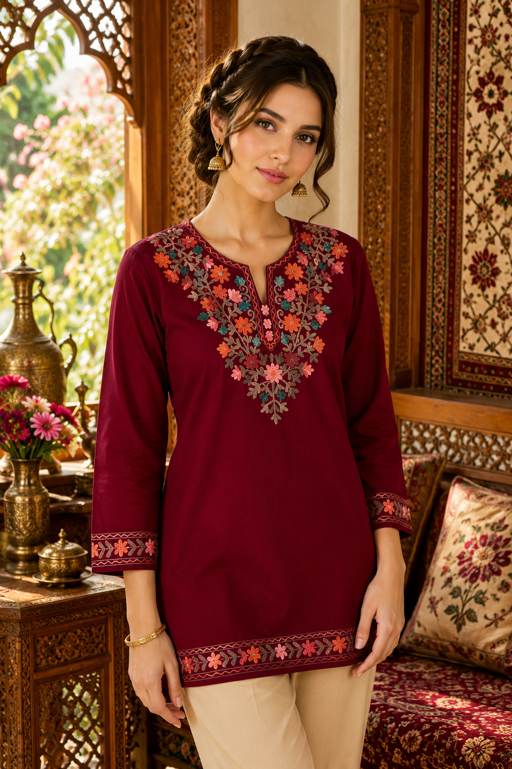 Kashmiri Embroidered Kurta 002