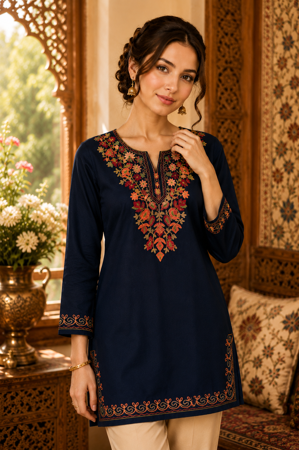Kashmiri Embroidered Kurta 004