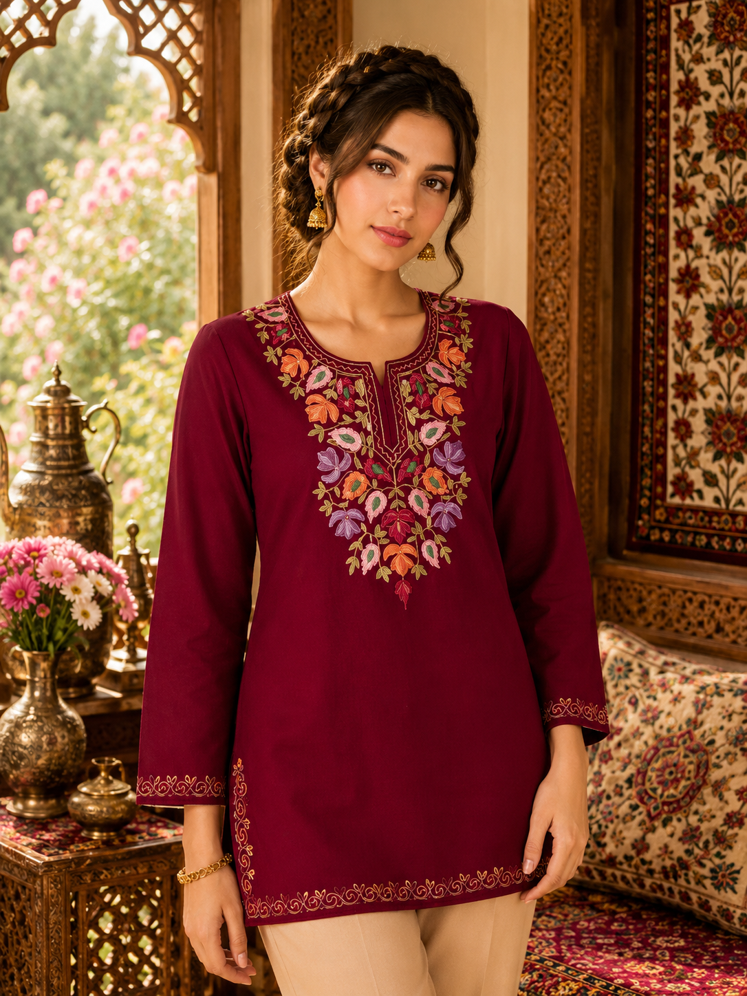 Kashmiri Embroidered Kurta 004