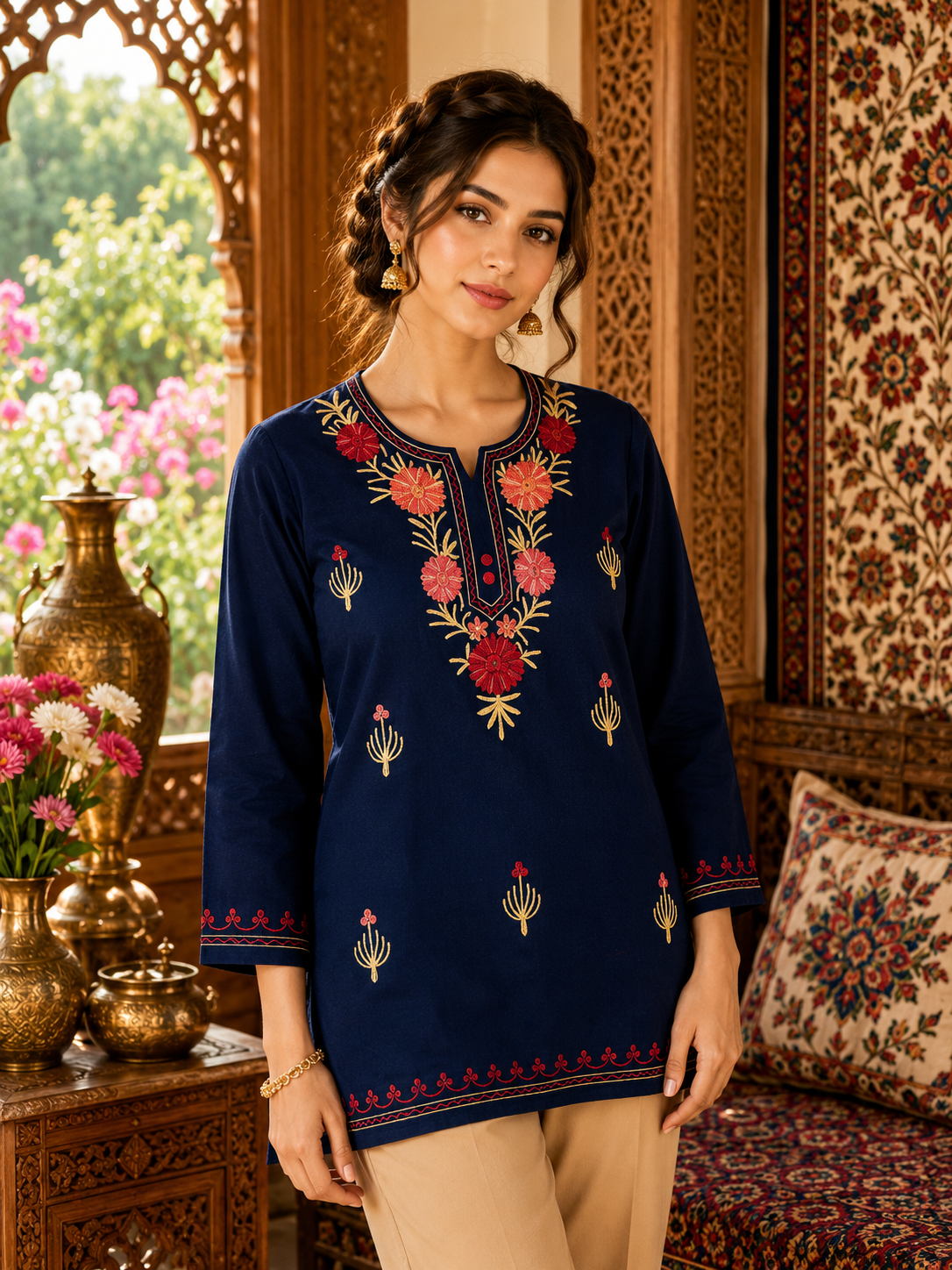 Kashmiri Embroidered Kurta 005