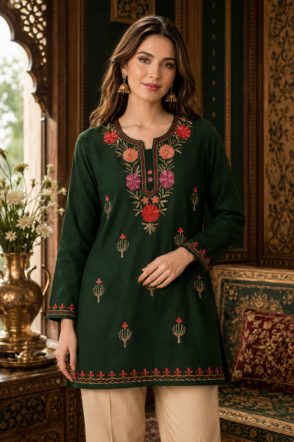 Kashmiri Embroidered Kurta 005