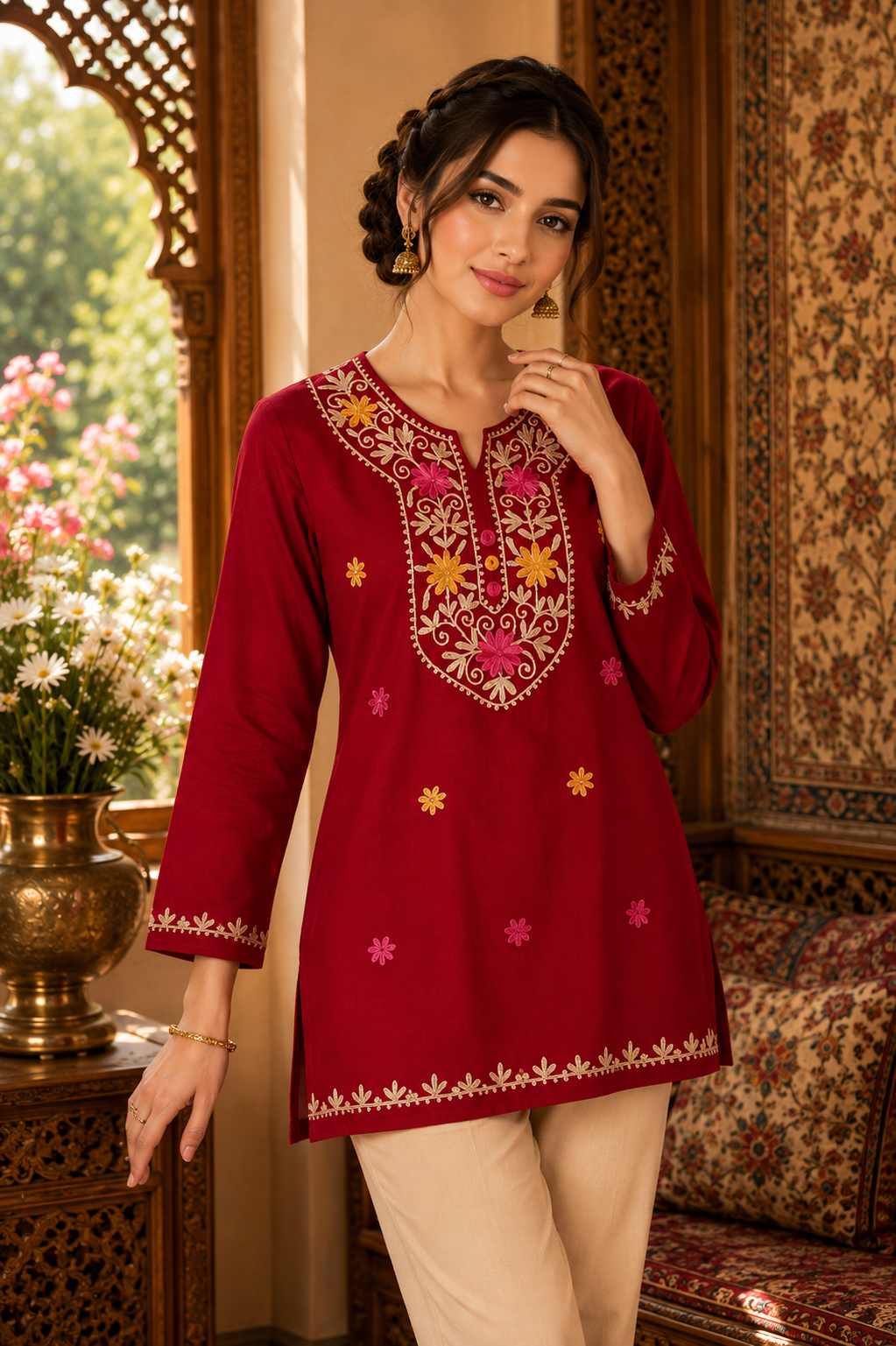 Kashmiri Embroidered Kurta 006