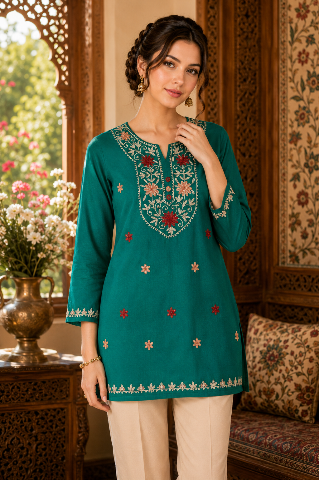 Kashmiri Embroidered Kurta 006