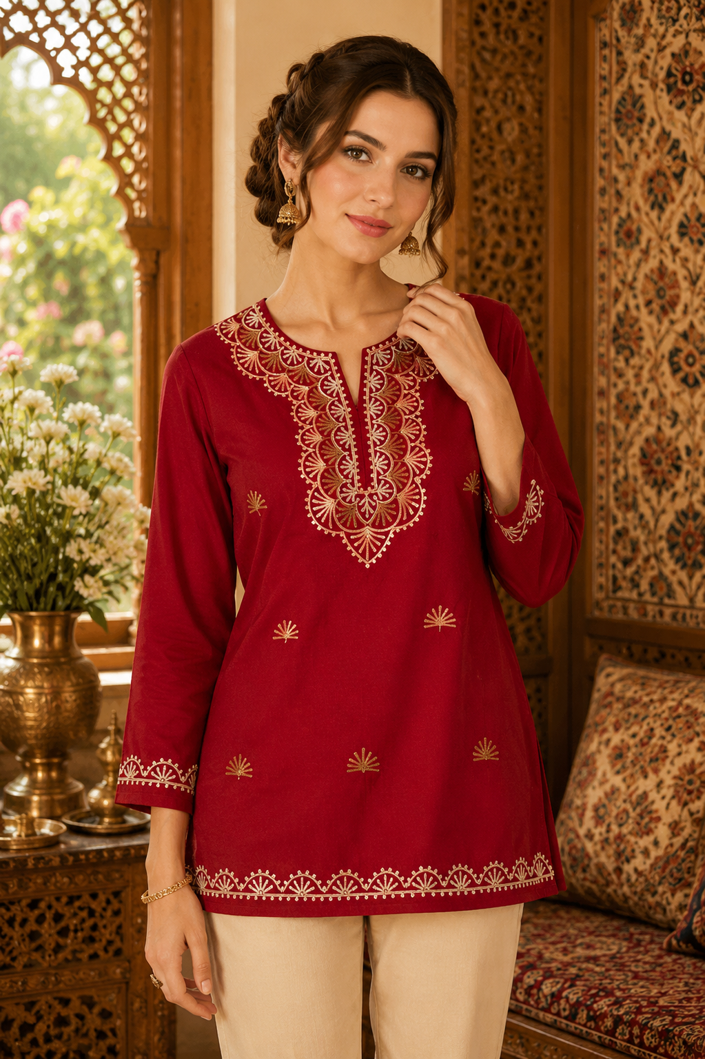 Kashmiri Embroidered Kurta 007