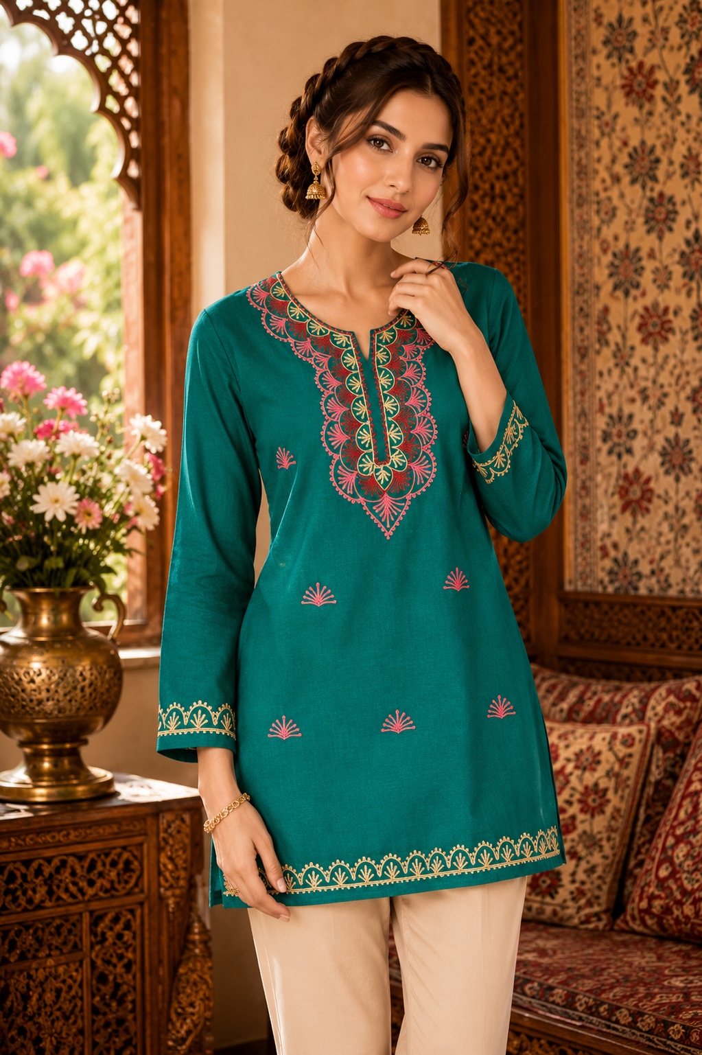 Kashmiri Embroidered Kurta 007