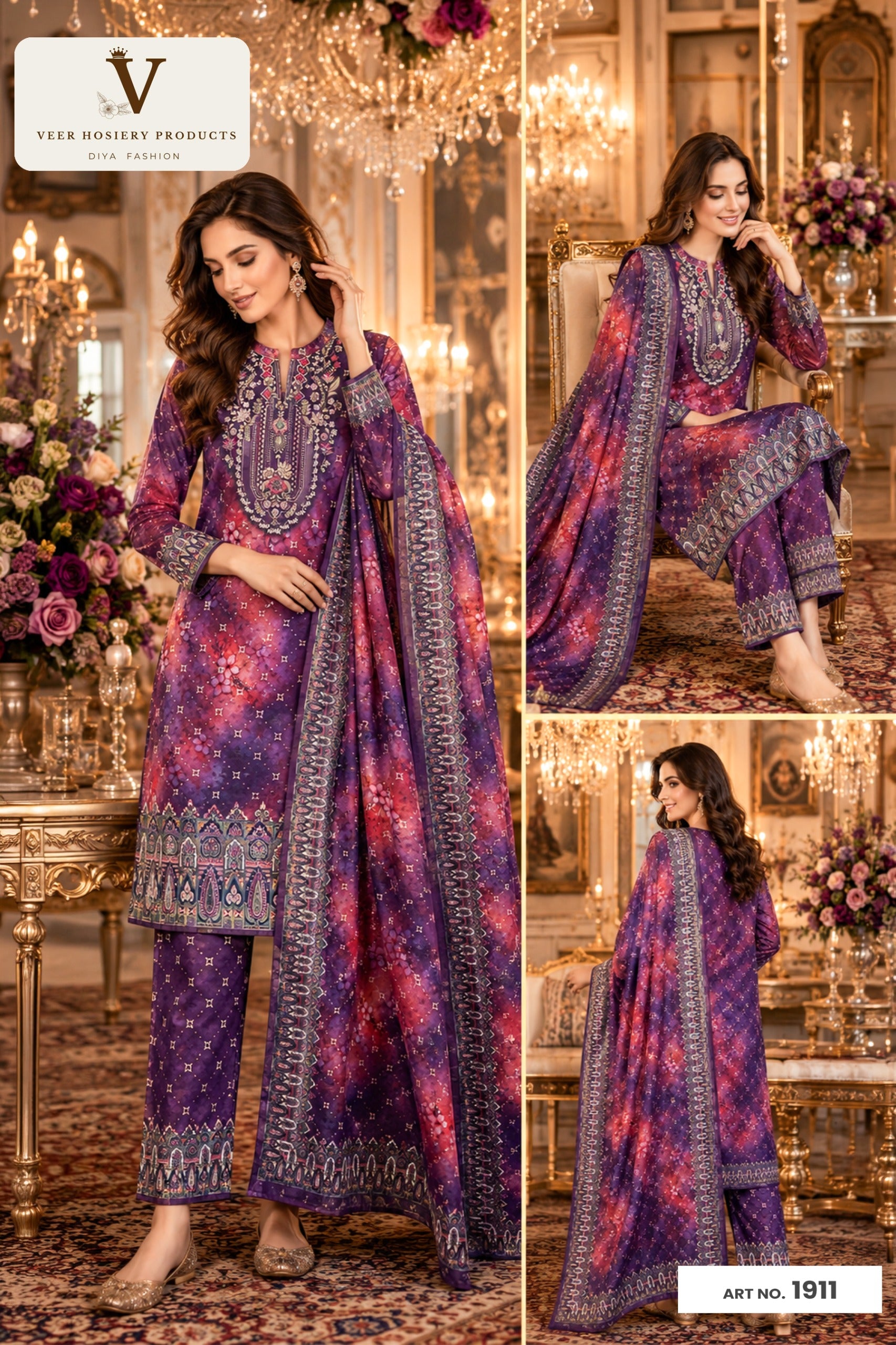 Kurti 3 Piece Set 1911