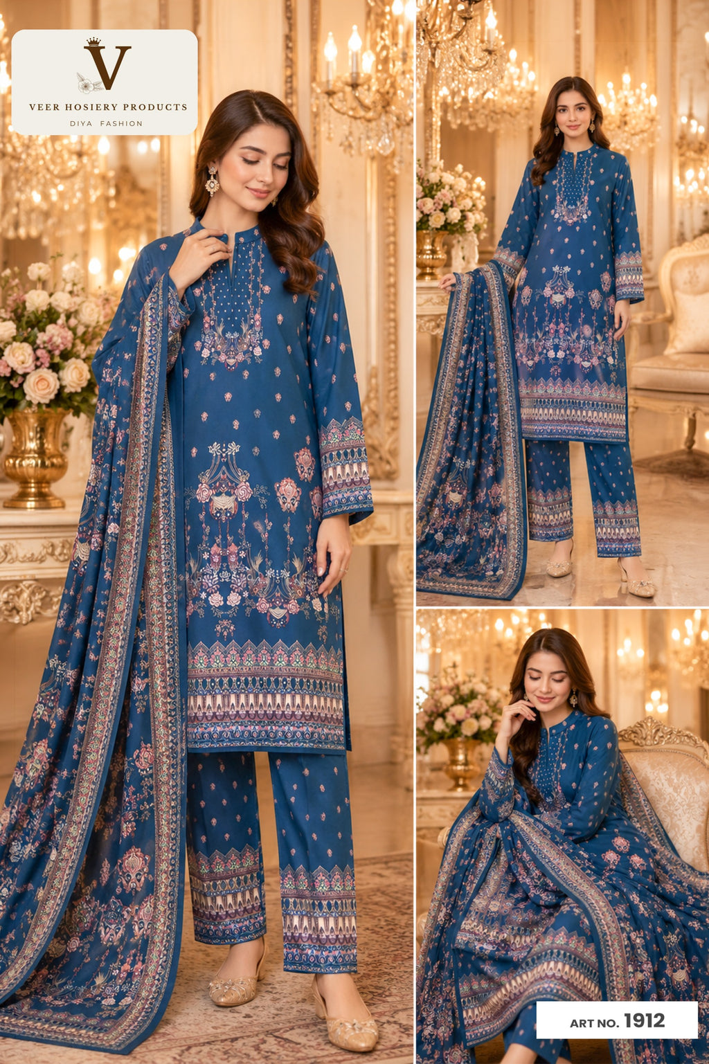 Kurti 3 Piece Set 1912