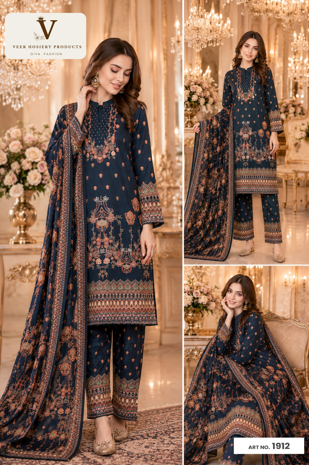 Kurti 3 Piece Set 1912