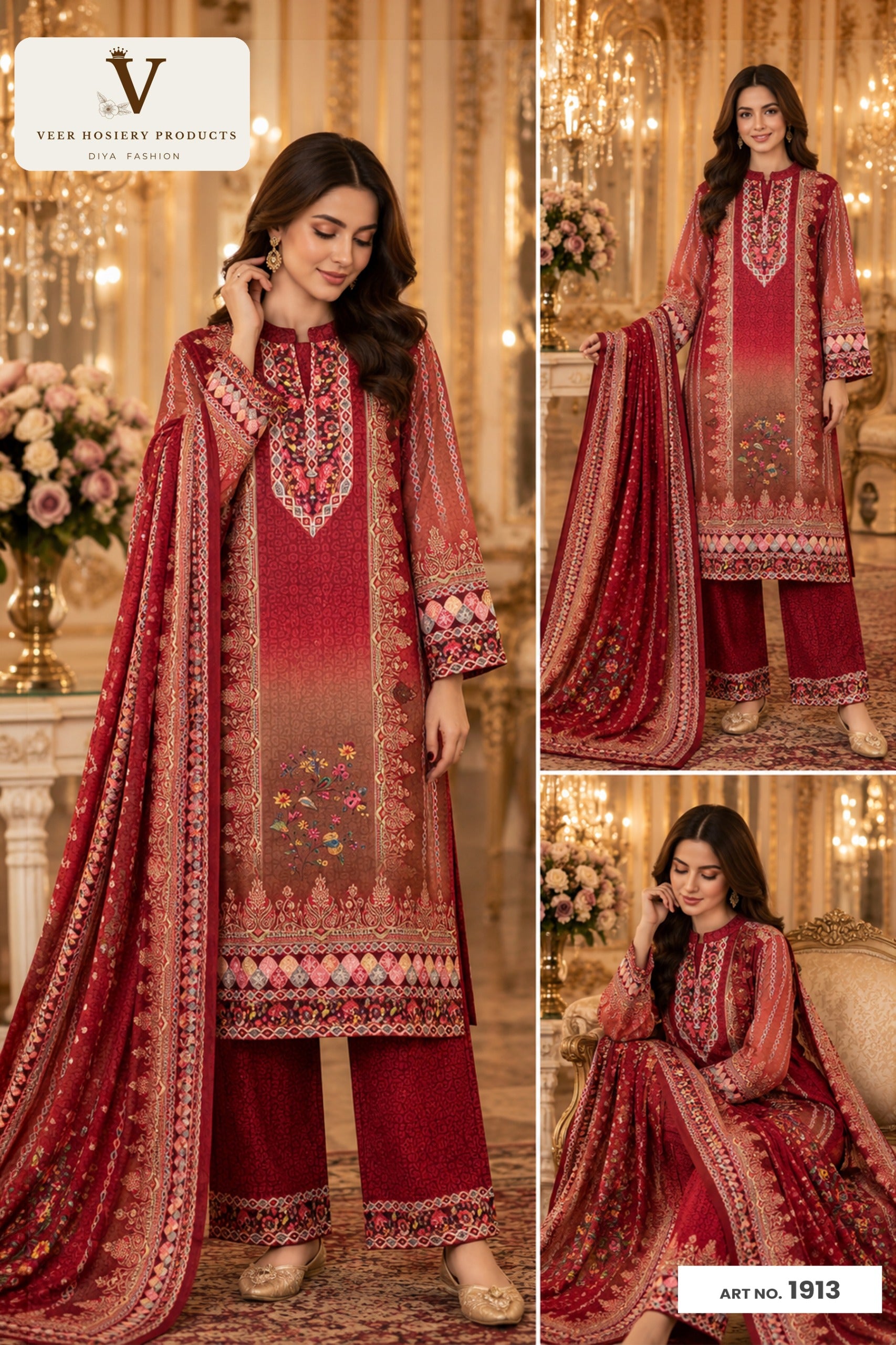 Kurti 3 Piece Set 1913