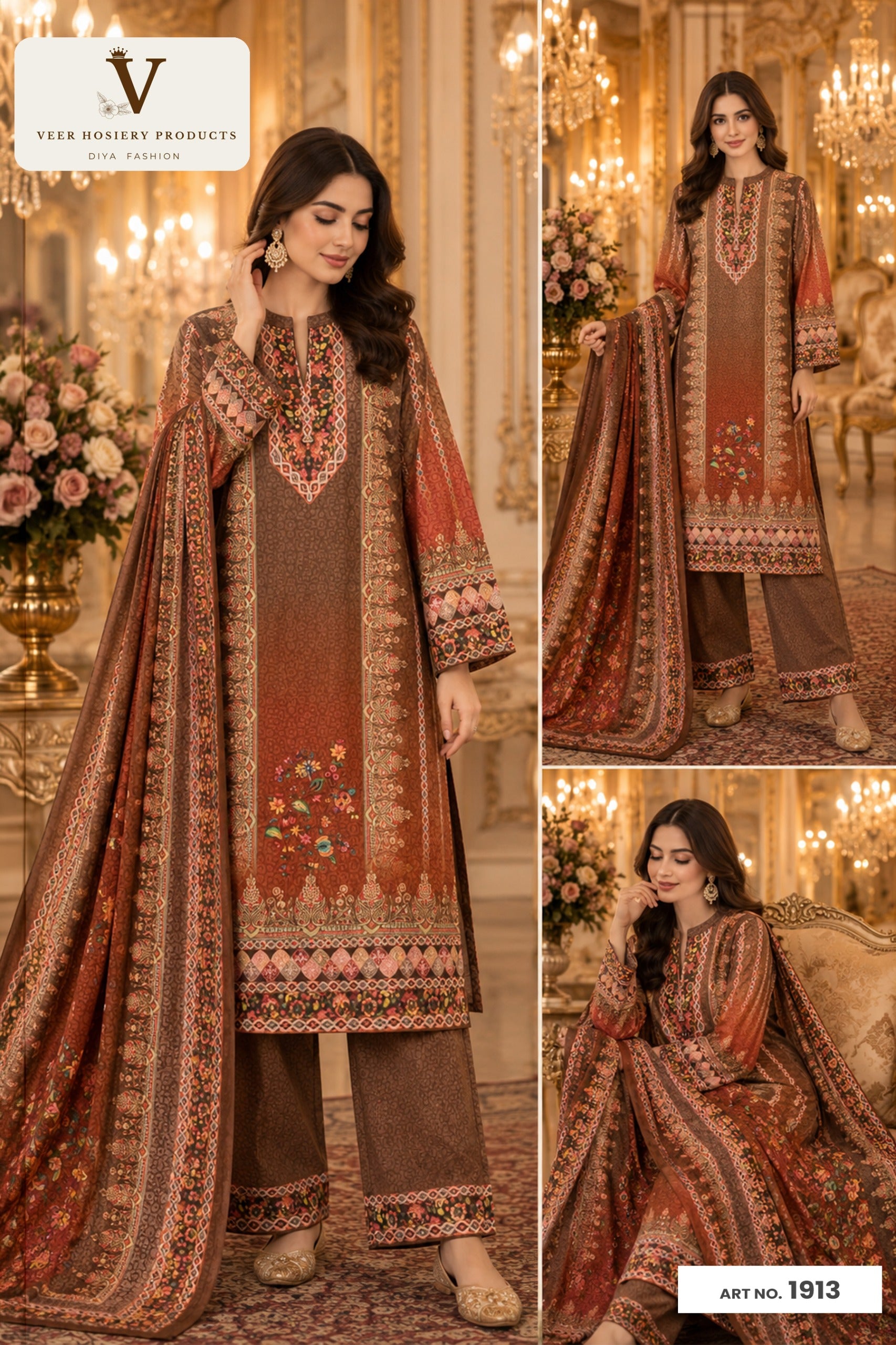 Kurti 3 Piece Set 1913